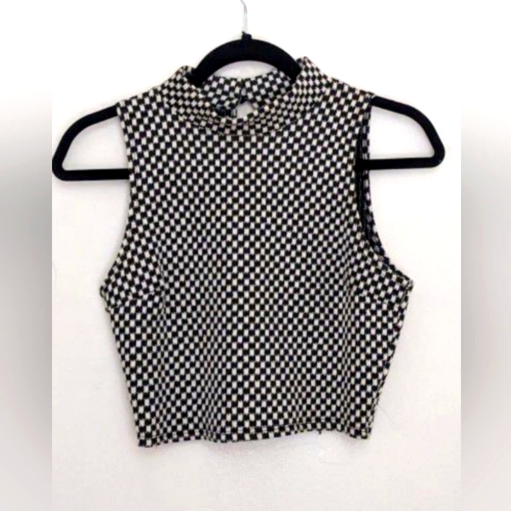 Checkered Crop Top